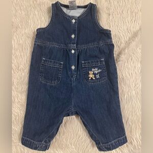Vintage Baby Bgosh Denim Romper  Osh Kosh